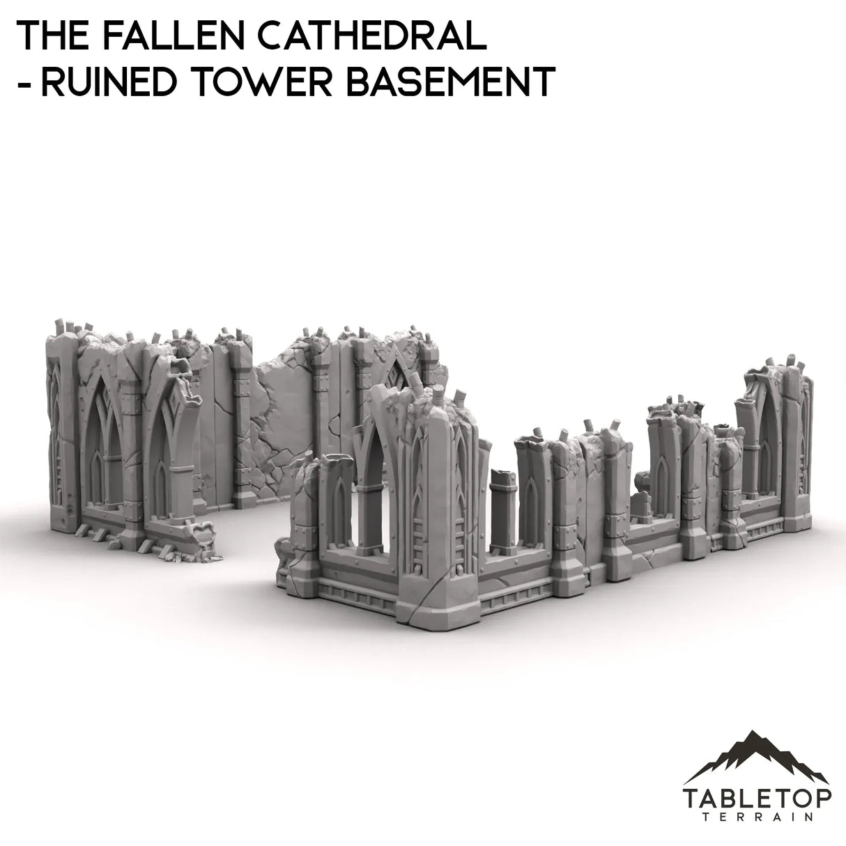 Tabletop Terrain Ruins The Fallen Cathedral - Ruined Tower Basement