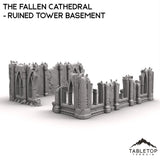 Tabletop Terrain Ruins The Fallen Cathedral - Ruined Tower Basement