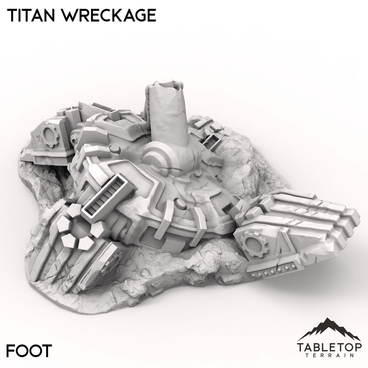 Tabletop Terrain Ruins Titan Wreckage