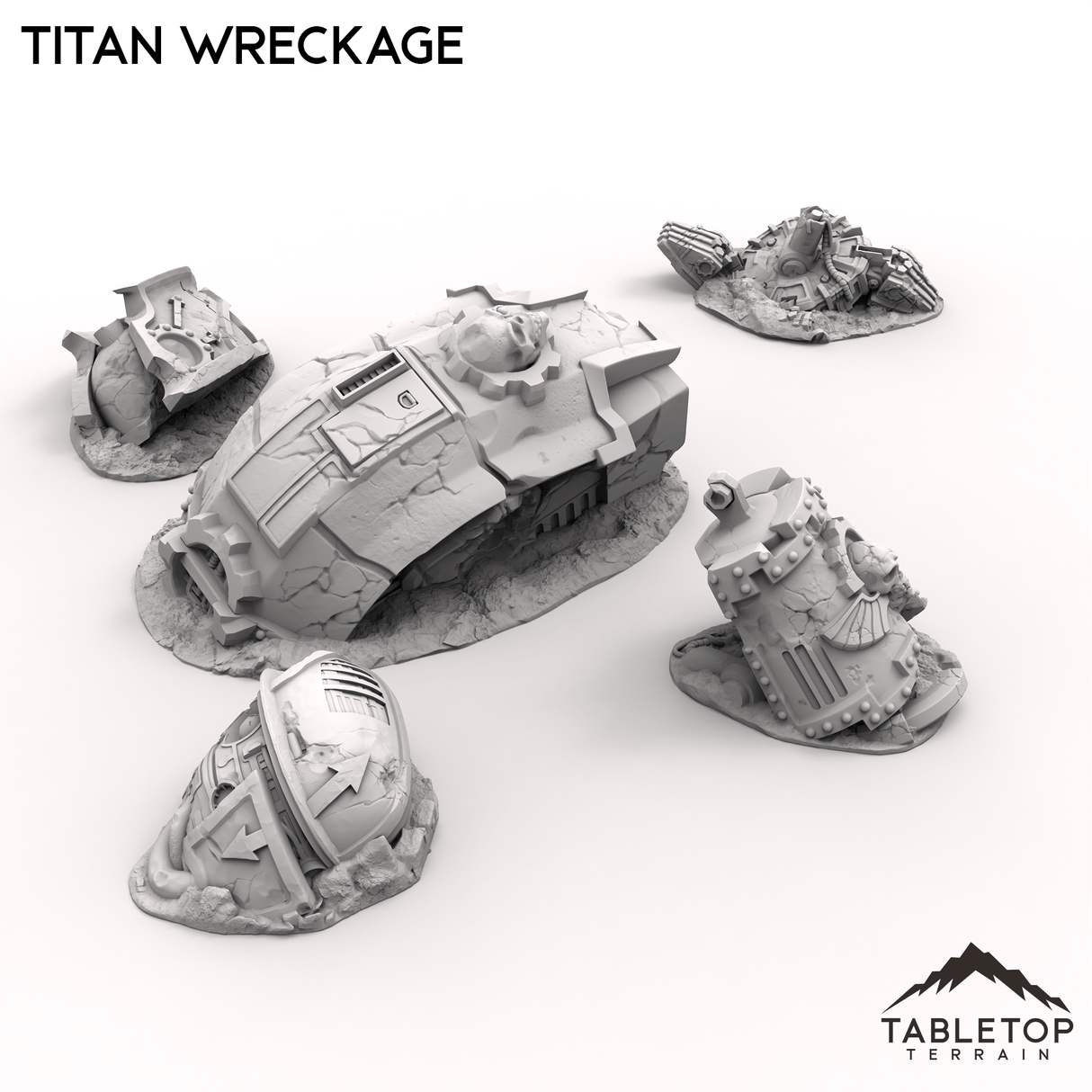 Tabletop Terrain Ruins Titan Wreckage