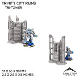 Tabletop Terrain Ruins Tri-Tower HEXTECH Trinity City Ruins - 6mm