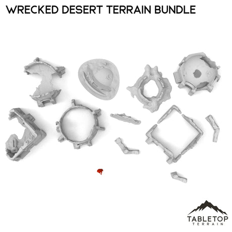 Tabletop Terrain Ruins Wrecked Desert Terrain Bundle
