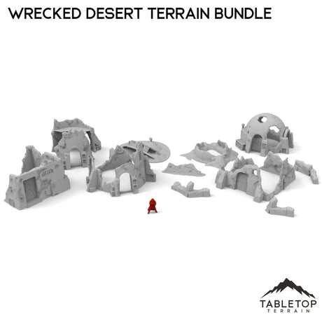 Tabletop Terrain Ruins Wrecked Desert Terrain Bundle
