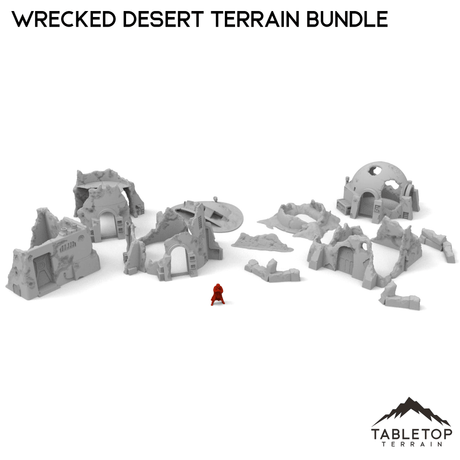 Tabletop Terrain Ruins Wrecked Desert Terrain Bundle