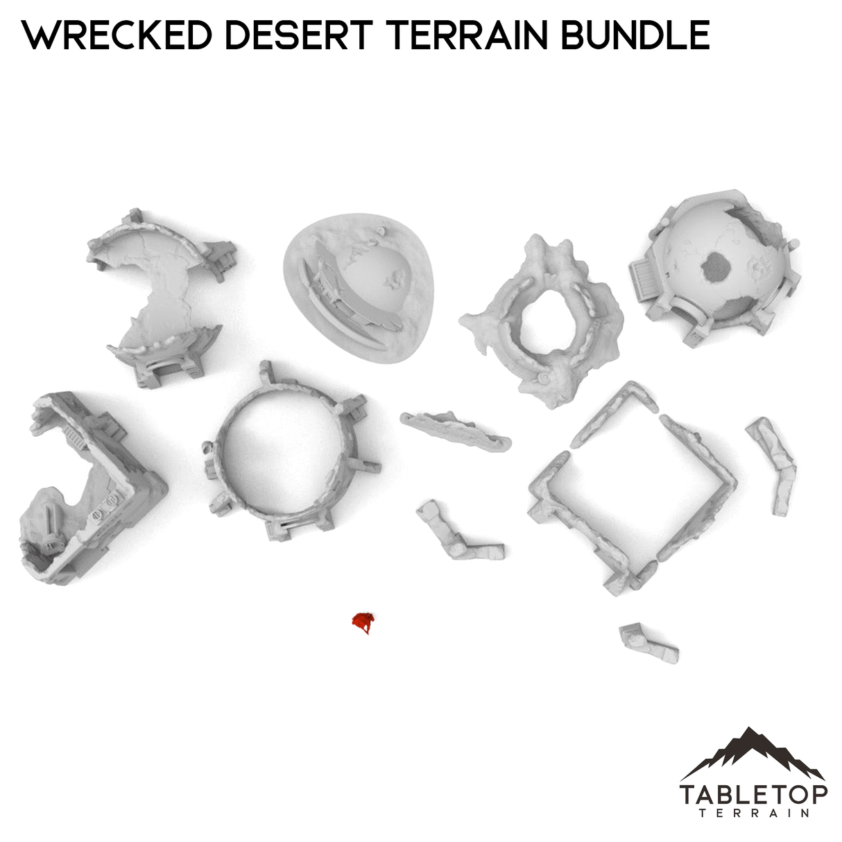 Tabletop Terrain Ruins Wrecked Desert Terrain Bundle