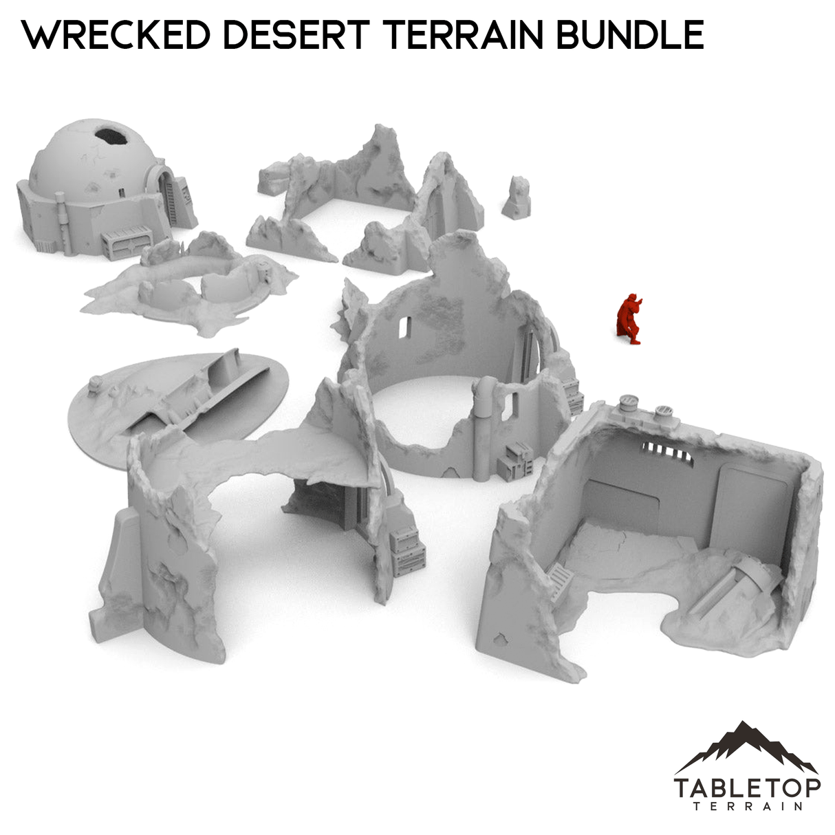 Tabletop Terrain Ruins Wrecked Desert Terrain Bundle