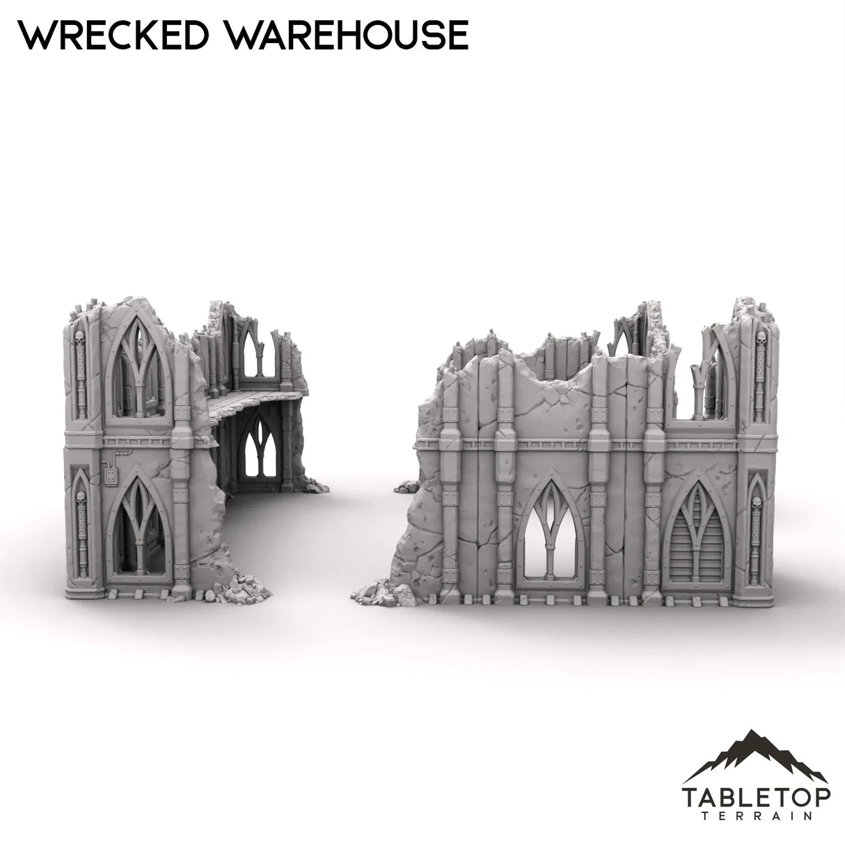 Tabletop Terrain Ruins Wrecked Warehouse