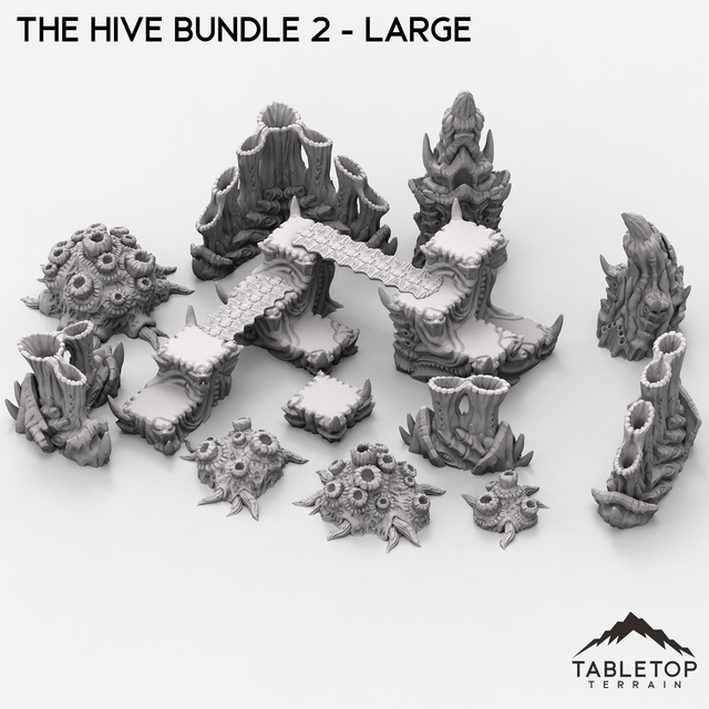 Tabletop Terrain Scatter Terrain 28/32mm / Large The Hive Bundle 2 - Infested Scatter Terrain