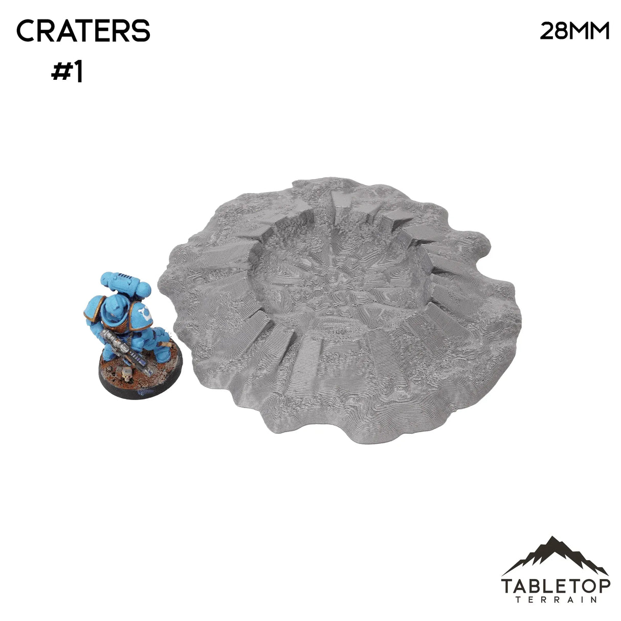 Tabletop Terrain Scatter Terrain 32mm / Crater 1 Craters