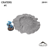 Tabletop Terrain Scatter Terrain 32mm / Crater 1 Craters
