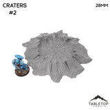 Tabletop Terrain Scatter Terrain 32mm / Crater 2 Craters