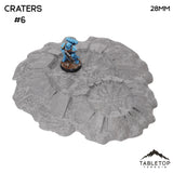Tabletop Terrain Scatter Terrain 32mm / Crater 6 Craters