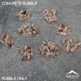 Tabletop Terrain Scatter Terrain 32mm / Rubble Concrete Rubble