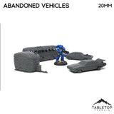 Tabletop Terrain Scatter Terrain Abandoned Vehicles - Apocalyptic Scatter Terrain