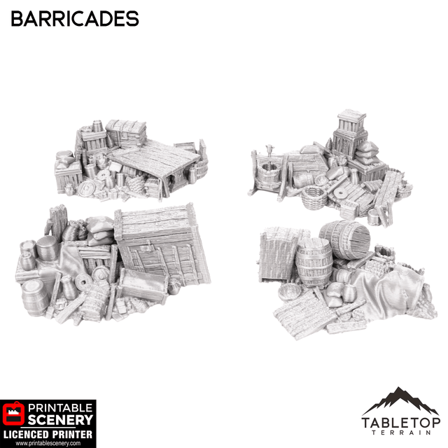 Tabletop Terrain Scatter Terrain Barricades - Hagglethorn Hollow - Scatter Terrain