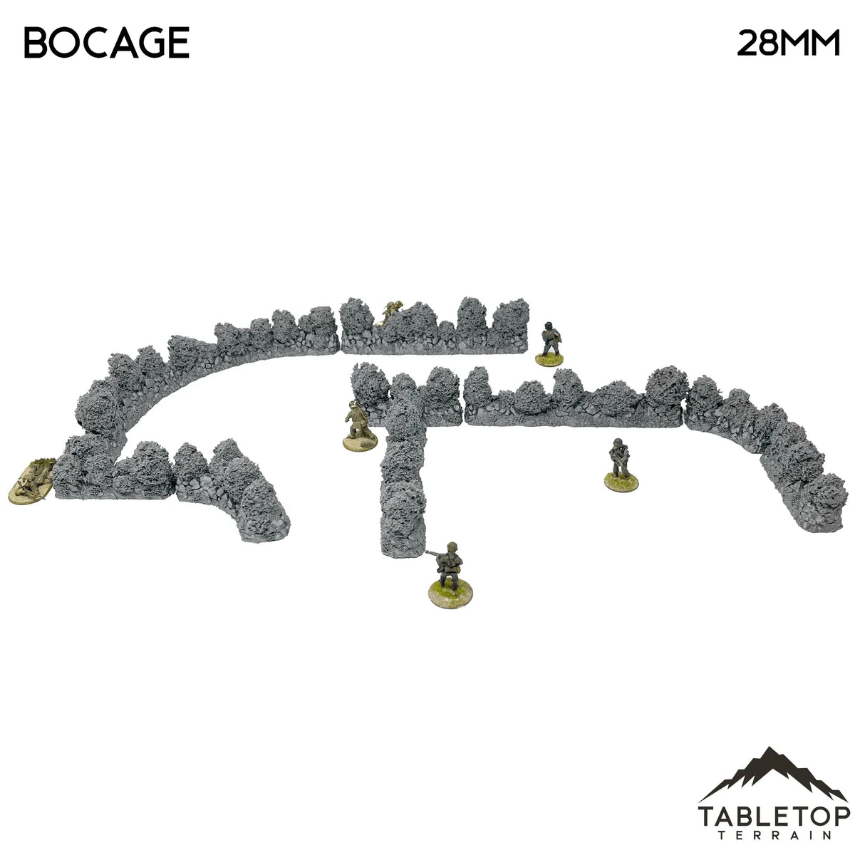 Tabletop Terrain Scatter Terrain Bocage / Winter Bocage - Country & King - Fantasy Historical Scatter Terrain