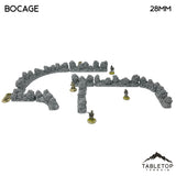 Tabletop Terrain Scatter Terrain Bocage / Winter Bocage - Country & King - Fantasy Historical Scatter Terrain