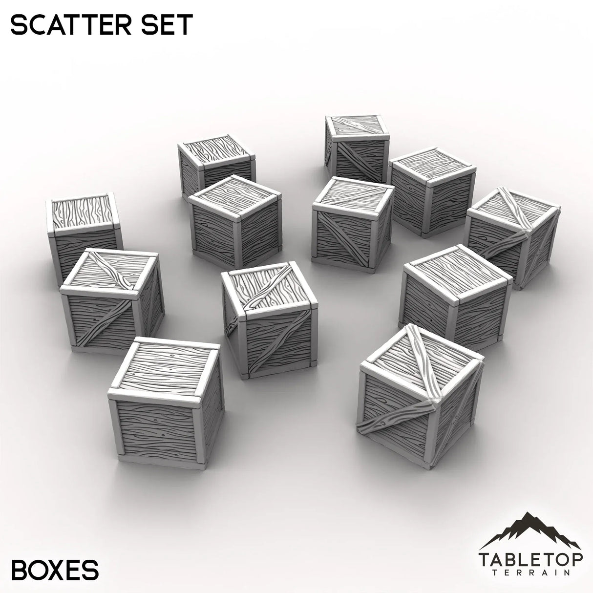 Tabletop Terrain Scatter Terrain Boxes / 32mm Dreadwood Scatter