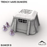 Tabletop Terrain Scatter Terrain Bunker B / 32mm Trench Wars Bunkers