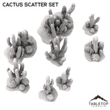 Tabletop Terrain Scatter Terrain Cactus Scatter Set - Old Wild Western Rush