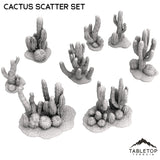 Tabletop Terrain Scatter Terrain Cactus Scatter Set - Old Wild Western Rush