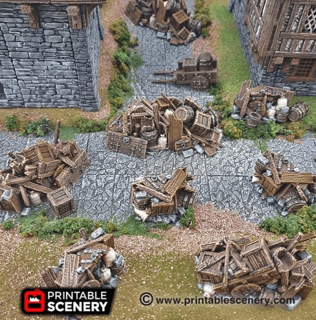 Tabletop Terrain Scatter Terrain Clorehaven Barricades - Scatter Terrain