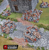Tabletop Terrain Scatter Terrain Clorehaven Rubble - Scatter Terrain