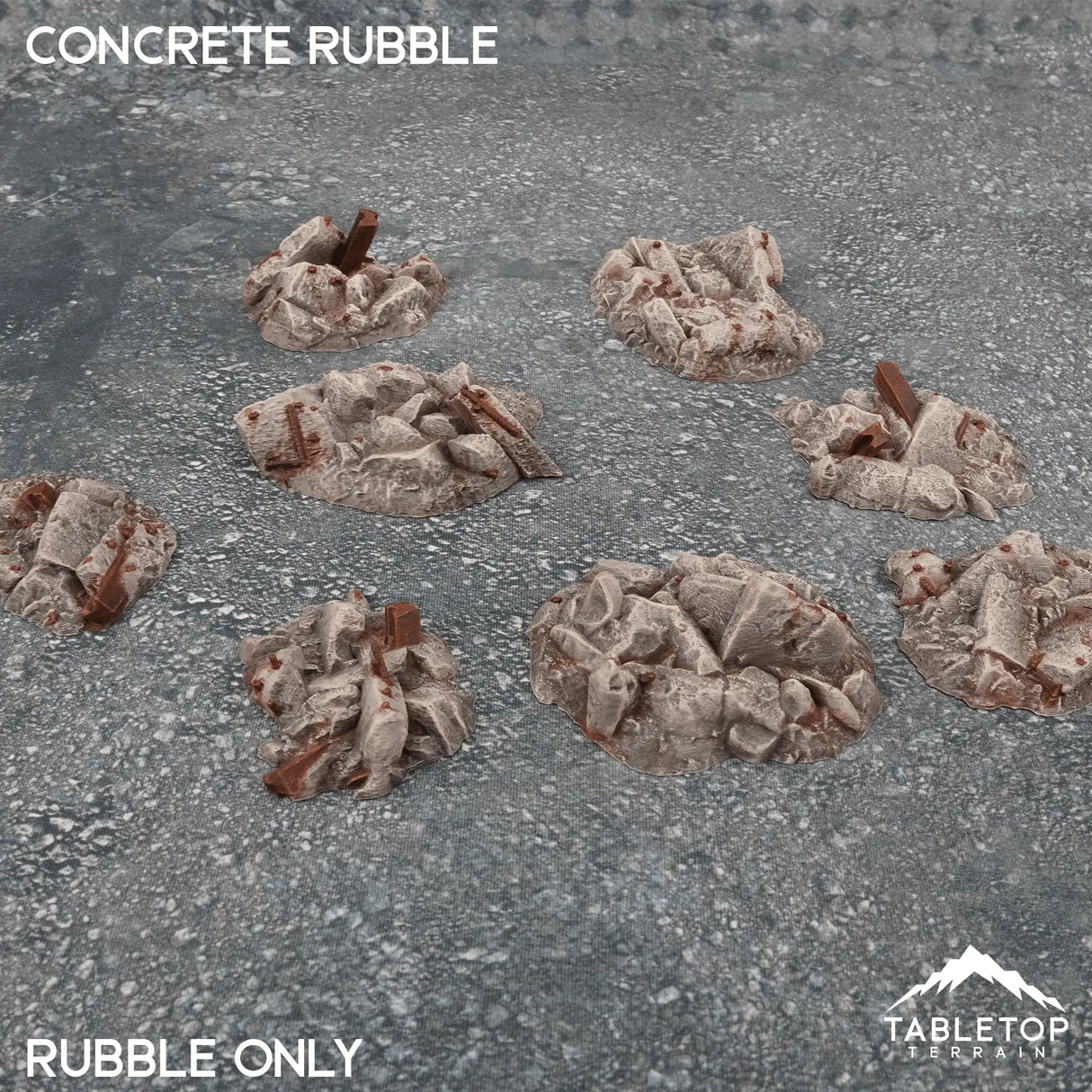 Tabletop Terrain Scatter Terrain Concrete Rubble