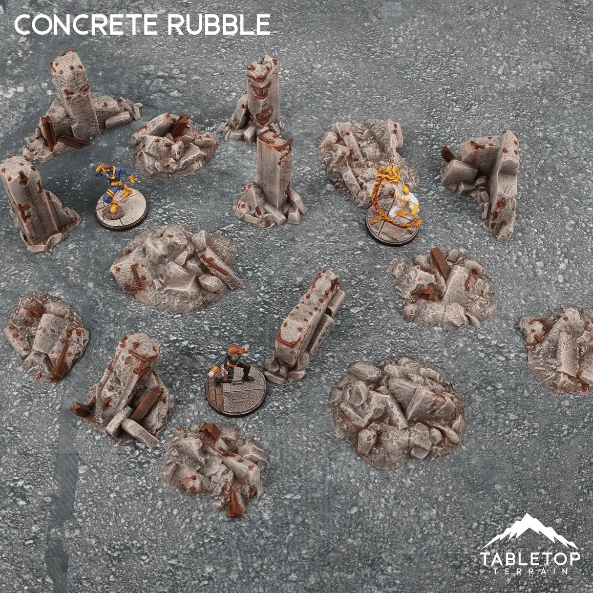 Tabletop Terrain Scatter Terrain Concrete Rubble