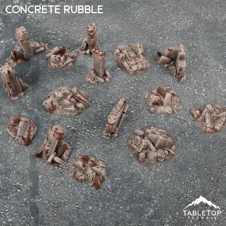 Tabletop Terrain Scatter Terrain Concrete Rubble