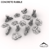 Tabletop Terrain Scatter Terrain Concrete Rubble