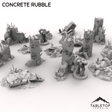 Tabletop Terrain Scatter Terrain Concrete Rubble