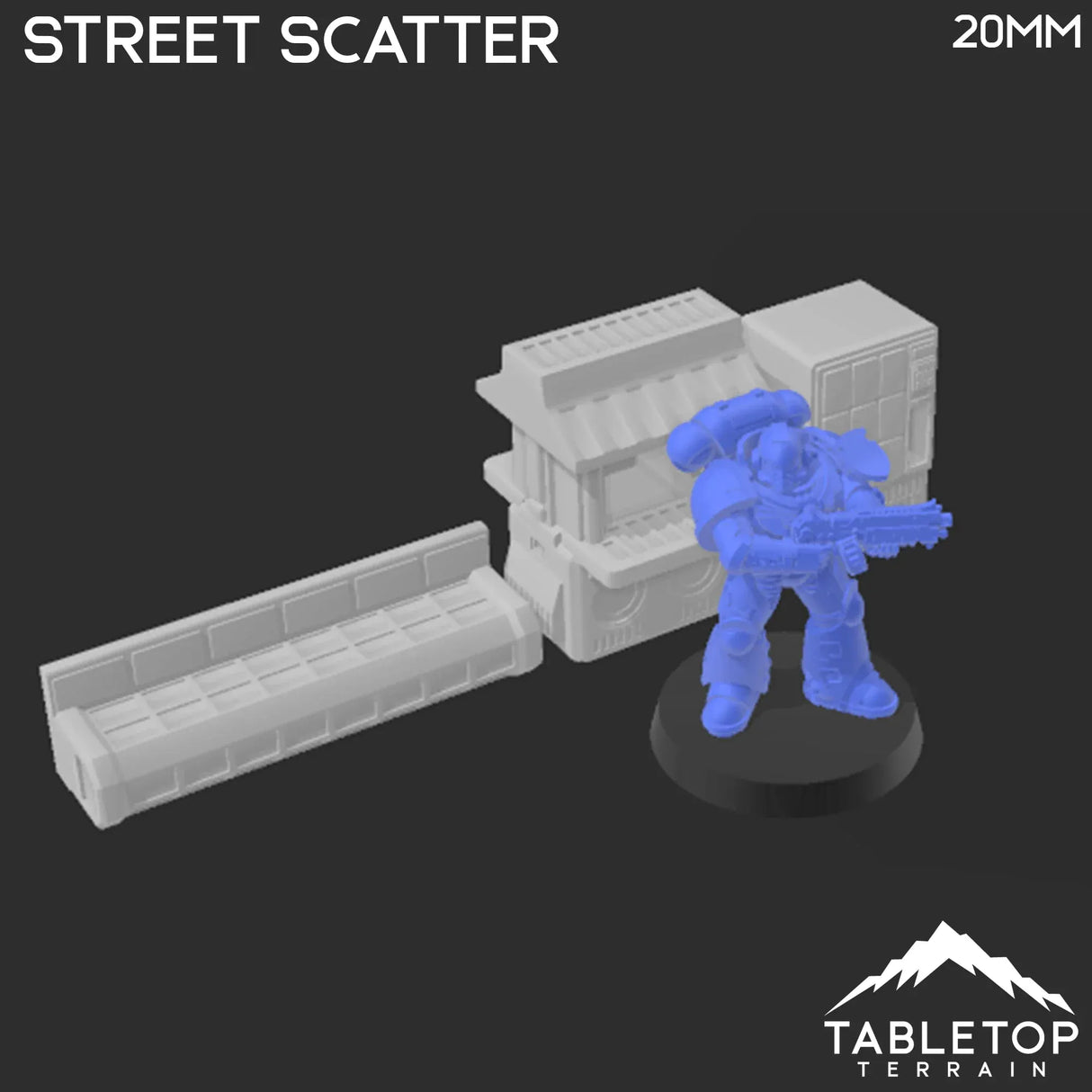 Tabletop Terrain Scatter Terrain Cyberpunk Street Scatter - Cyberpunk Scatter Terrain