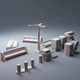 Tabletop Terrain Scatter Terrain Cyberpunk Street Scatter - Cyberpunk Scatter Terrain