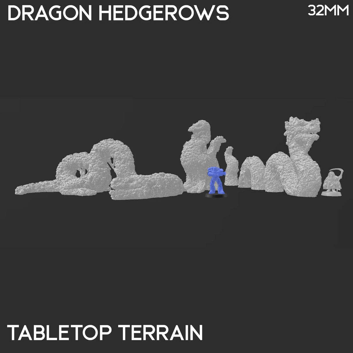 Tabletop Terrain Scatter Terrain Dragon Hedgerows - Rise of the Halflings - Scatter Terrain