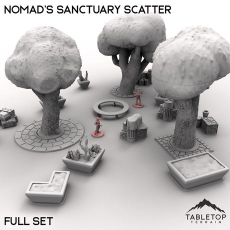Tabletop Terrain Scatter Terrain Full Set / 28/35mm Nomad's Sanctuary Scatter