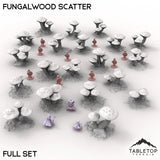 Tabletop Terrain Scatter Terrain Full Set / 32mm Fungalwood Scatter