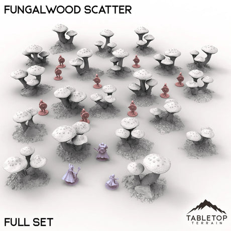 Tabletop Terrain Scatter Terrain Full Set / 32mm Fungalwood Scatter