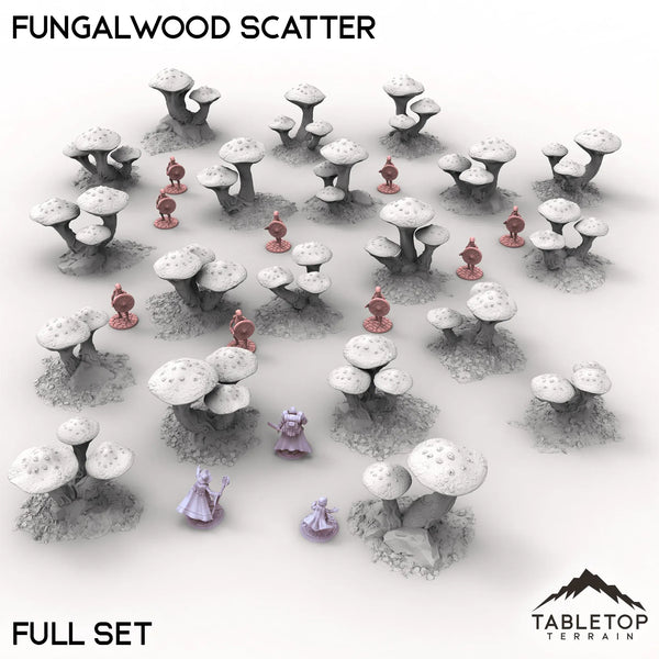 Tabletop Terrain Scatter Terrain Full Set / 32mm Fungalwood Scatter