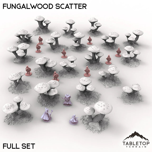 Tabletop Terrain Scatter Terrain Full Set / 32mm Fungalwood Scatter