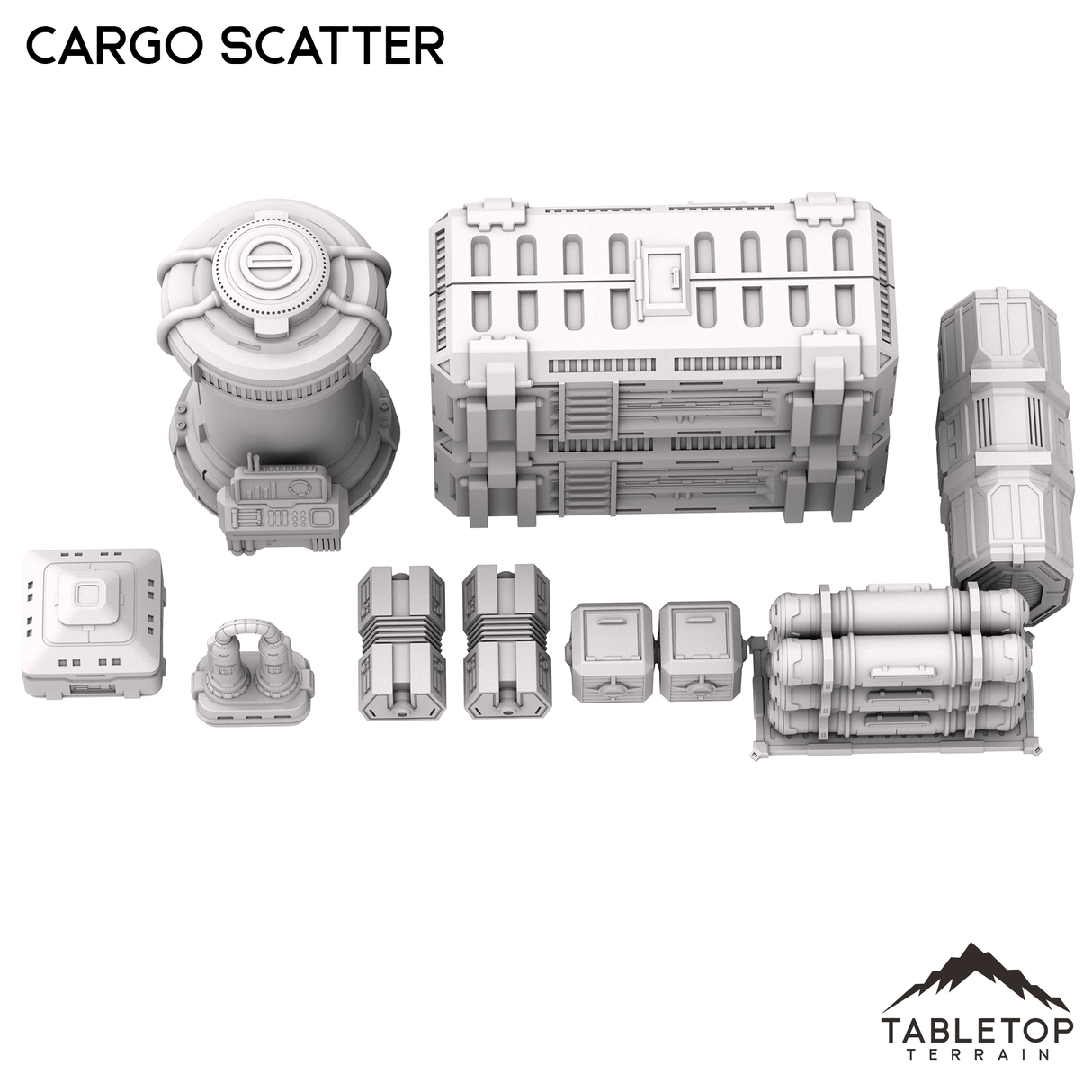 Tabletop Terrain Scatter Terrain Futuristic City Cargo Scatter