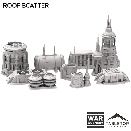 Tabletop Terrain Scatter Terrain Futuristic City Roof Scatter