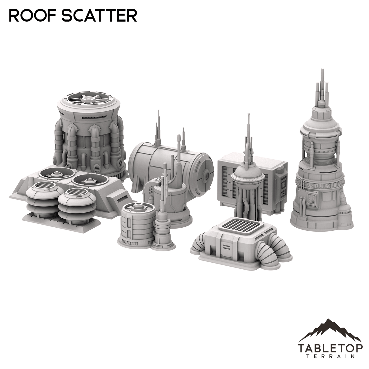 Tabletop Terrain Scatter Terrain Futuristic City Roof Scatter