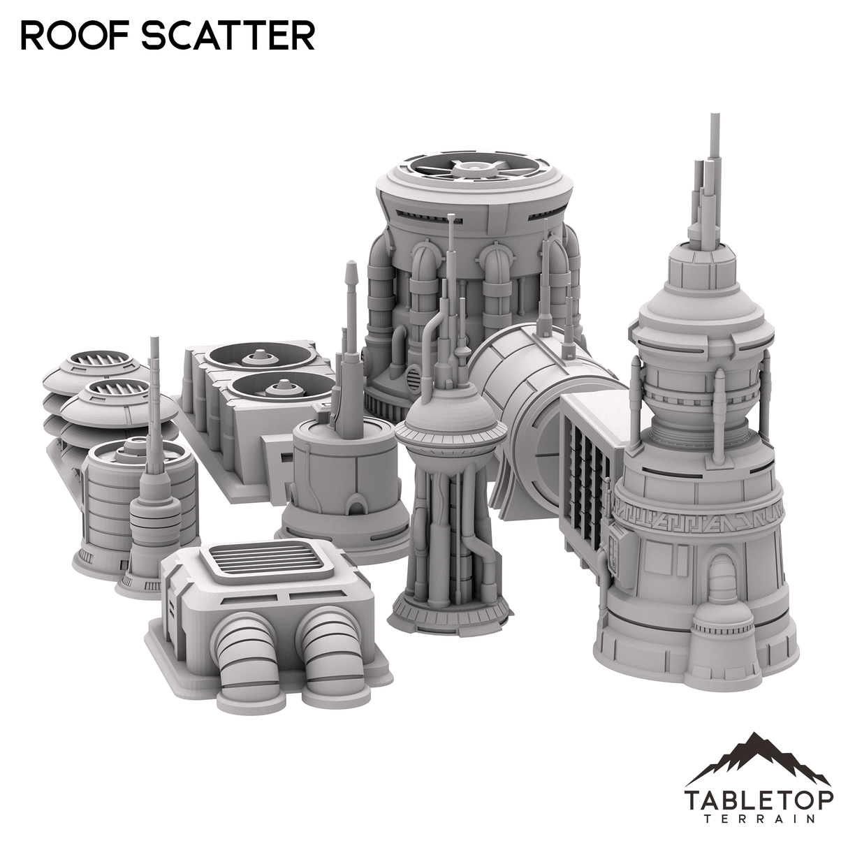 Tabletop Terrain Scatter Terrain Futuristic City Roof Scatter