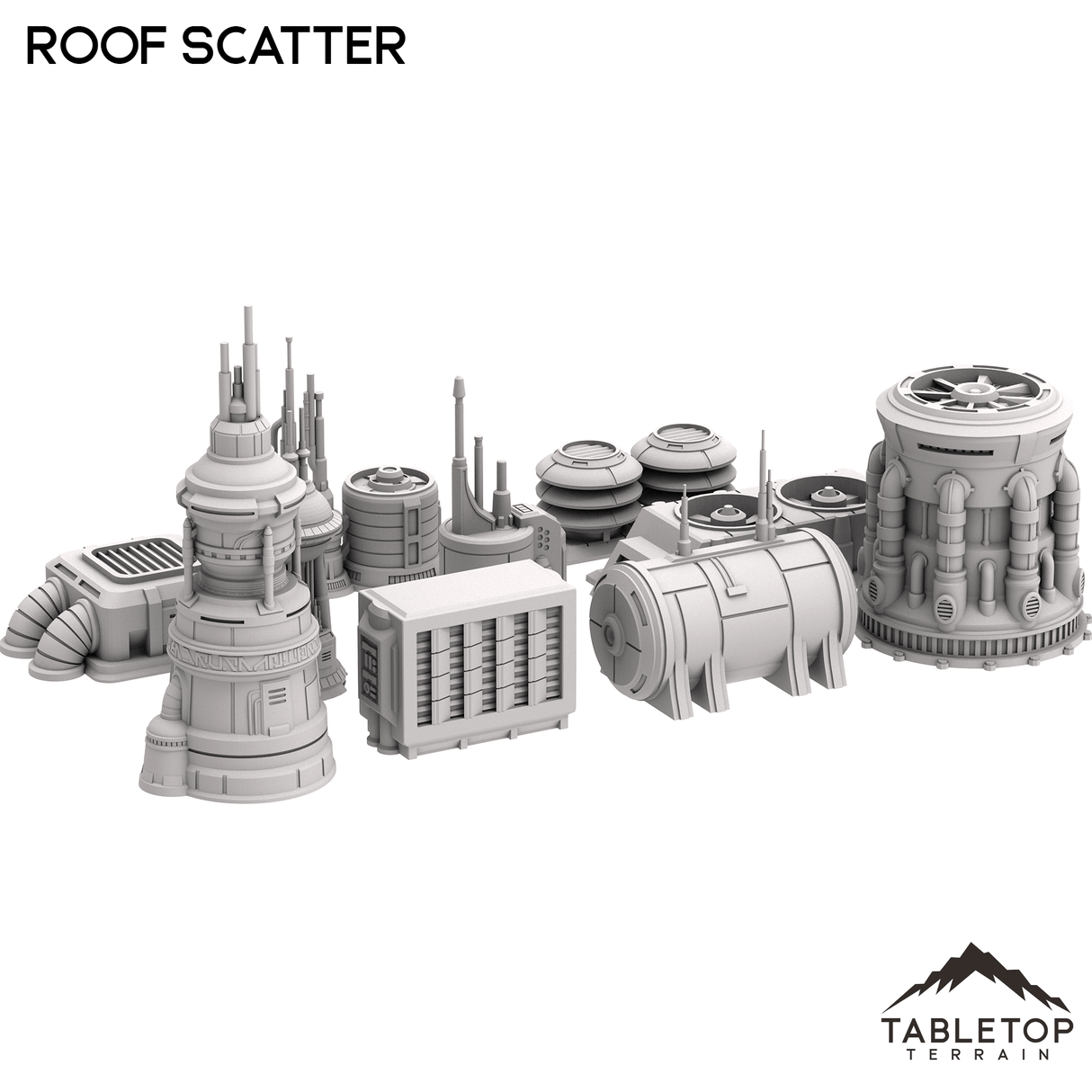 Tabletop Terrain Scatter Terrain Futuristic City Roof Scatter