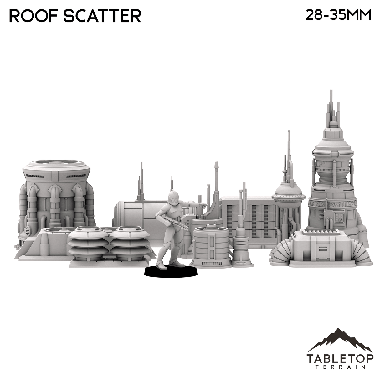 Tabletop Terrain Scatter Terrain Futuristic City Roof Scatter