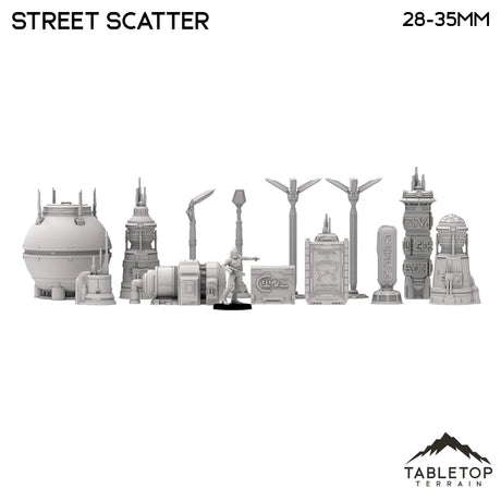 Tabletop Terrain Scatter Terrain Futuristic City Street Scatter