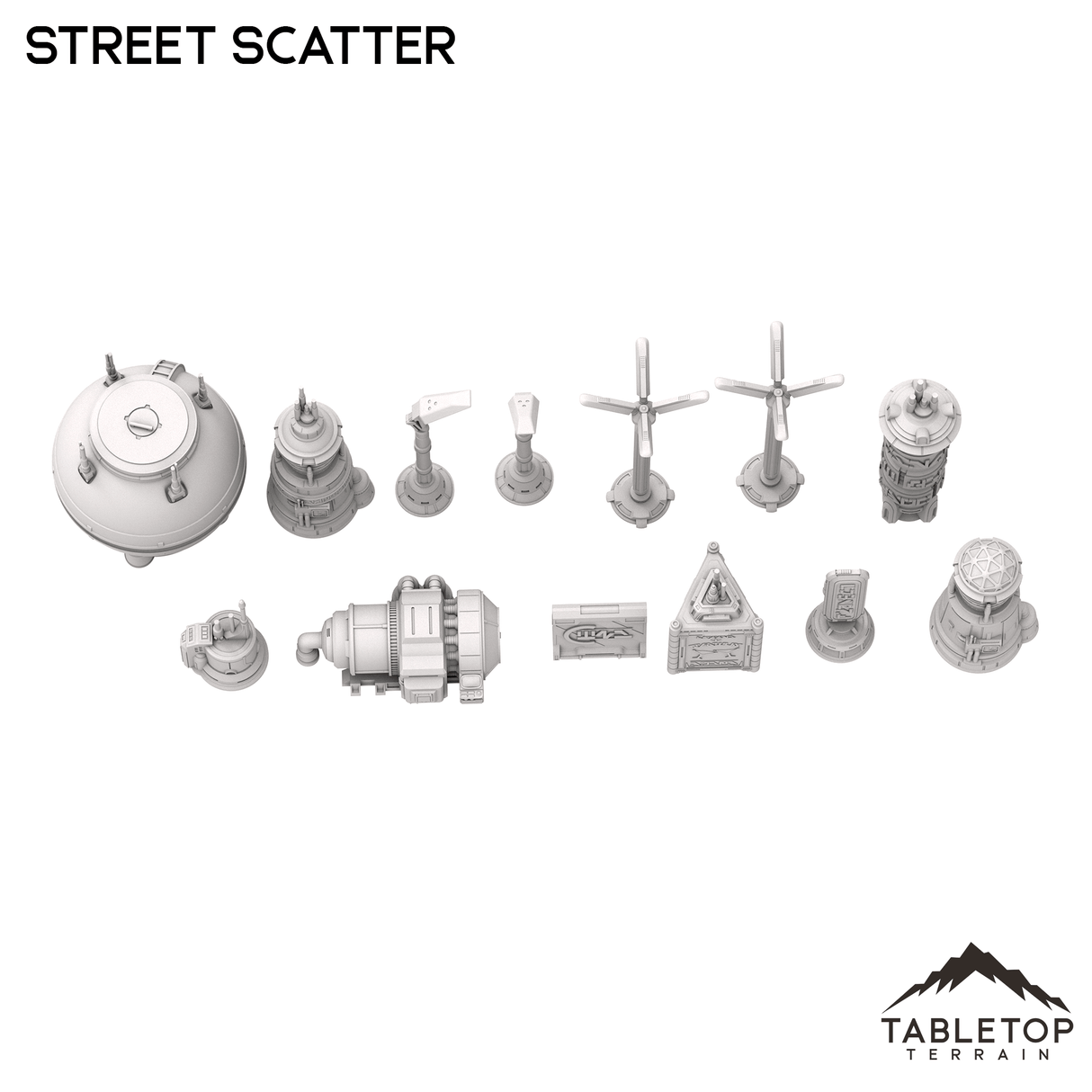 Tabletop Terrain Scatter Terrain Futuristic City Street Scatter