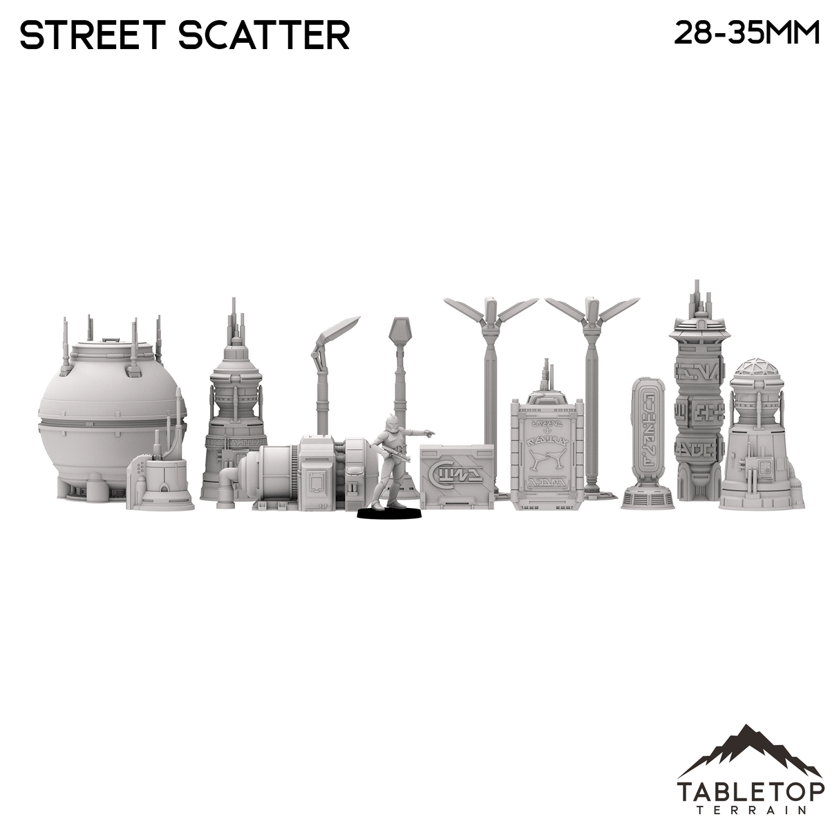 Tabletop Terrain Scatter Terrain Futuristic City Street Scatter