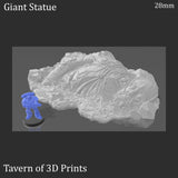 Tabletop Terrain Scatter Terrain Giant Statue - Fantasy Scatter Terrain